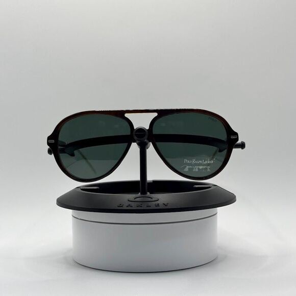 NEW Men's Y2K Ralph Lauren Aviator Sunglasses Polo 4062 Brown/Orange 58/15 Italy - Picture 5 of 11